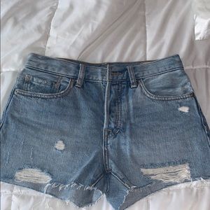 free people denim shorts (too big for me)